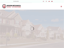 Tablet Screenshot of modernhvacservices.com